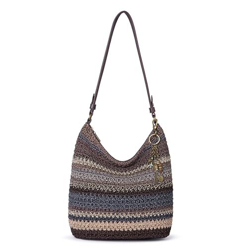Image of The Sak Sequoia Hobo Bag - Hand Crochet Large Women's Purse for Everyday & Travel - Durable Handbag & Tote With Zipper Pocket