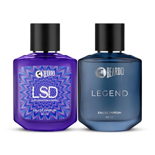 Beardo Twin Legends- LSD & Legend Perfume for Men (50ml x 2) | Long Lasting Fragrance | Long Lasting Perfume for Men | Gift for Men | Gift for Friend