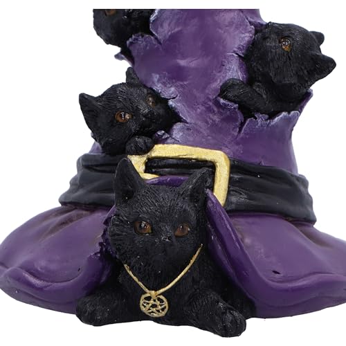 Nemesis Now Magical Mischief 14cm, Resin, Black, Cat Figure, Black Cat Ornament, Collectable Cat Giftware - Image 3