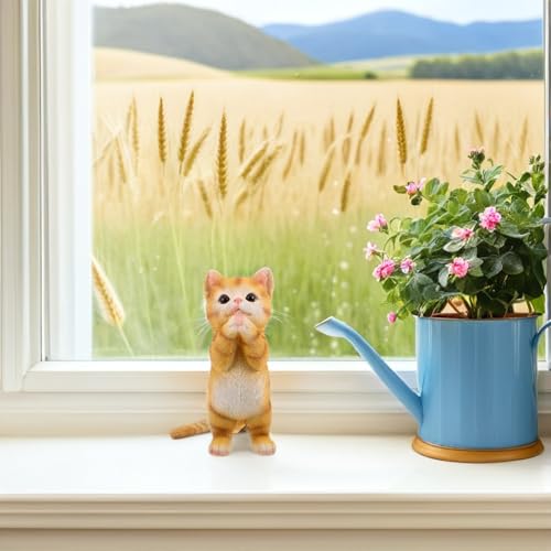 Statue décorative résistante de chaton VANZACK aux finitions soignées - 6