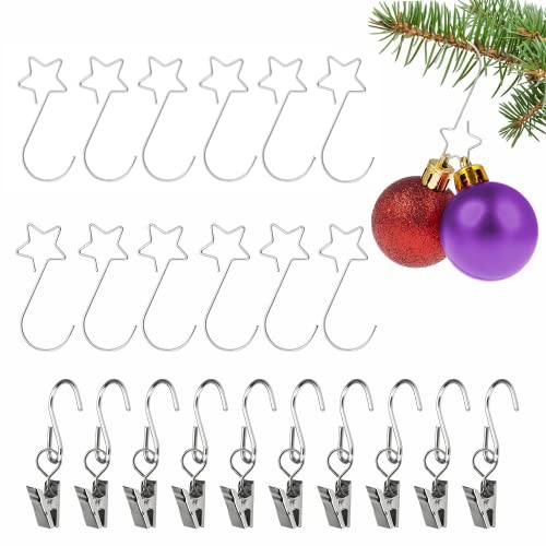 200 Ganchos Para Colgar Bolas De Navidad - Mezcla Dorado Y Plata, Para Árbol, Coronas Y Decoración Navideña
