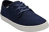 TOMS Men's, Carlo Casual Sneaker, 8 M, Navy Heritage Canvas (Vegan)