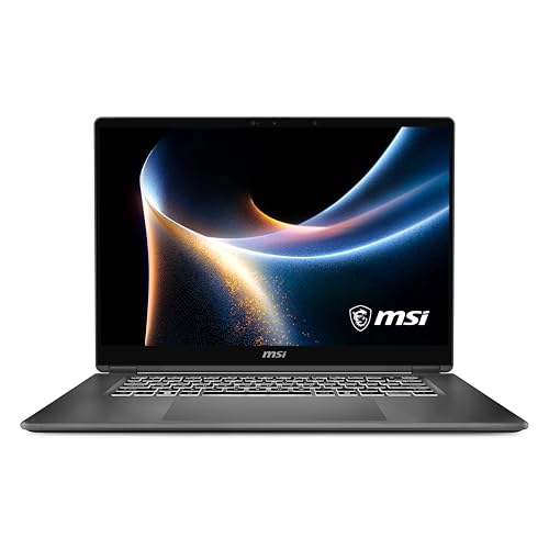 Image of MSI Prestige 16 Flip AI+ 16 inch 2.8K OLED Laptop: Intel Ultra X9-388H, Intel Arc Graphics, 32GB LPDDR5X, 1TB SSD, Touch Screen, Wi-Fi 7, Bluetooth 6, Fast Charging, Win 11 Home: Platinum Gray C3MTG-056US