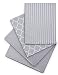 Produktbild homeburg 4er Set Geschirrtücher grau, 100% Baumwolle, 50 x 70 cm, Made In EU, Oeko-TEX Standard 100, hochwertige Geschirrhandtücher, Küchentücher, Geschirrtücher Baumwolle