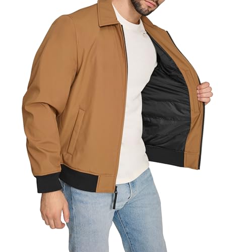 Image of Levi's Men's Men's Lightweight Softshell Varsity Rib Knit Bomber Jacket