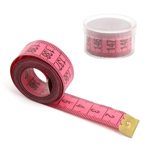 Metre Ruban Couture,Mètre Ruban Double Face pour Mesures Corporelles,Mesure Couturière Tissu Règle Ruban Pour Tissu Mesure Corps, le Tour de Poitrine, Tour de Taille(150cm*2.0cm,Couleurs Aléatoires）