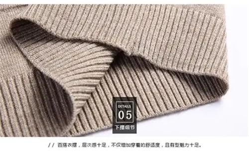 Men V-Neck Pullover Sweaters Plaid Casual Slim Long Sleeve Bottoming Knitted Tops 5