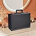 RocoReny Barber Case Clipper Bag,Professional Portable Barber Travel Carrying Case with Portable Handle＆Secure Numlock for Hair Stylist Pet Groomer Beauty Salon Makeup Artist (Black 15.74*10.8*6.5in)