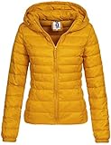 Steppjacke mit Kapuze ONLY Damen Onltahoe Hood Jacket Otw Noos Jacke, Gelb (Golden Yellow Golden Yellow), S EU