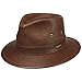 Produktbild Stetson Cowhide Traveller Lederhut Travellerhut Herrenhut Ledertraveller Herren - mit Futter, Lederband Herbst-Winter - S (54-55 cm) braun