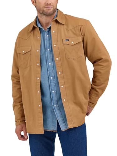Wrangler Men's Rawhide Flannel Lined Workshirt