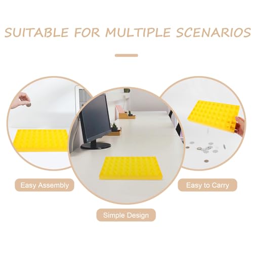Caja organizadora para monedas Holibanna amarillo miniatura 7