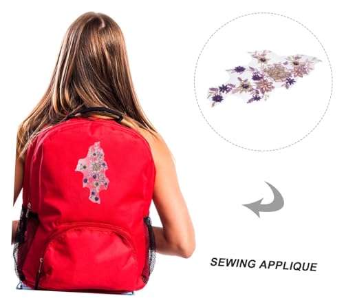 Patchs d'appliques de broderie perlée pour customisation textile durable - 6