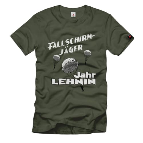 T-shirt parachutiste Lehnin haut militaire personnalisé avec numéro de l'année #40389