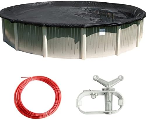 18' Round Black Supreme Plus Above Ground Swimming Pool Winter Cover 15 Year