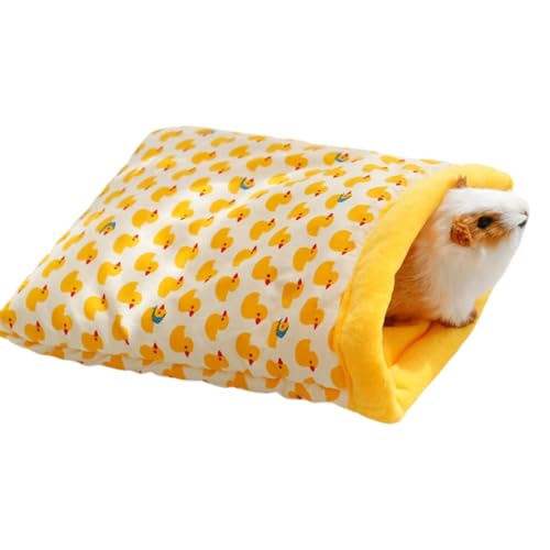 CATZUM Lit en peluche pour cochons d'Inde, nid confortable, lavable, maison pour petits animaux, idéal pour chinchillas, hamsters, hérissons, furets, dragons...