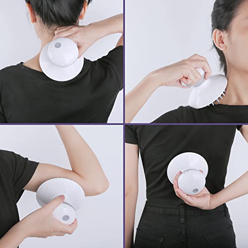 Image of Visenta Multi-Function Electric Scalp Massager, Vibrating Head Massager with 3 Modes for Stress Relief and Hair Growth, Made of Durable and Soft Silicone, Battery Operated to Use at Home and Travel.