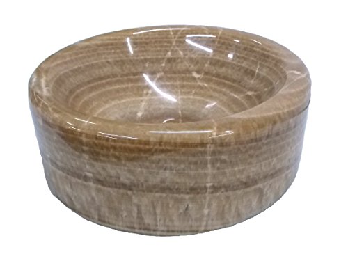 Barrel Vessel Sink - Brown Onyx Polished #TOP2