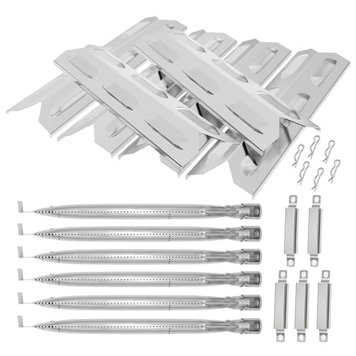 BQMAX Grill Parts for Kenmore 6 Burner Grill Parts 146.23681310 146.47223610 146.23766310 Heat Plate Kit for Kenmore Grill Replacement Parts Parts for Kenmore Grill Burner Replacement
