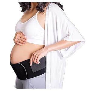 Babybellyband 2-in-1 Original Pregnancy Belly Band Maternity Belt, Adjustable Pregnancy and Postpartum Belly Wrap Provides Relief and Supports Back, Joint, and Hips