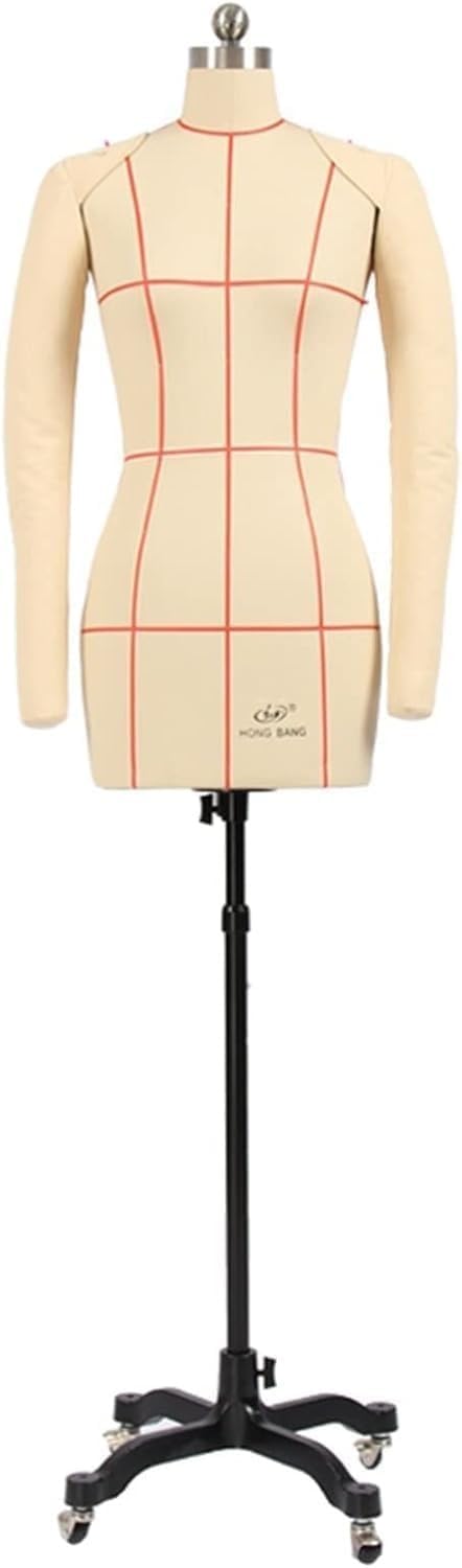 CONGRUI Mannequin Female Dressmaker Tailors Dummy Half Body Adjustable Model(With Arms-XXL-Model 88)