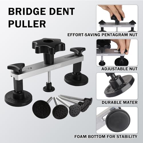 Super PDR Kit extrator de amassados, kit de reparo de amassado sem pintura de 84 peças para carro, f