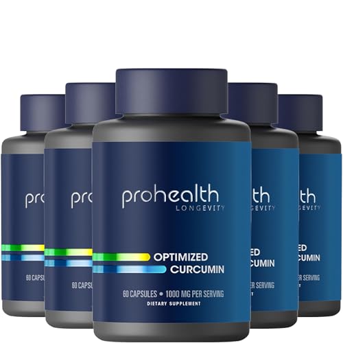 ProHealth Optimized Curcumin Longvida 6-Pack (500 mg, 60 Capsules Each) 285x More Bioavailable Than Typical Curcumin