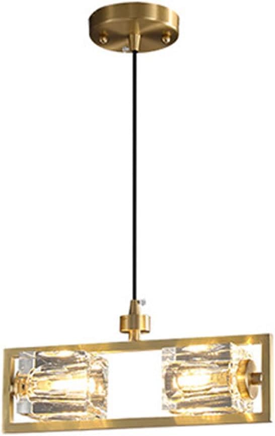 Suspension moderne en cristal doré en finir avec les pièces sombres et sans charme