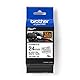Brother Original P-touch Flexi-Schriftband TZE-FX251 24 mm, schwarz auf weiß (u.a. für Brother P-touch P700, -2430, -D600, -9700PC, -P750W) zur Kabel- und Rohrbeschriftung, laminiert
