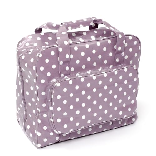 Hobby Gift MR4660Q Sewing Machine Bag: PVC: Mauve Spot, ((d/w/h): 20 x 43 x 37cm