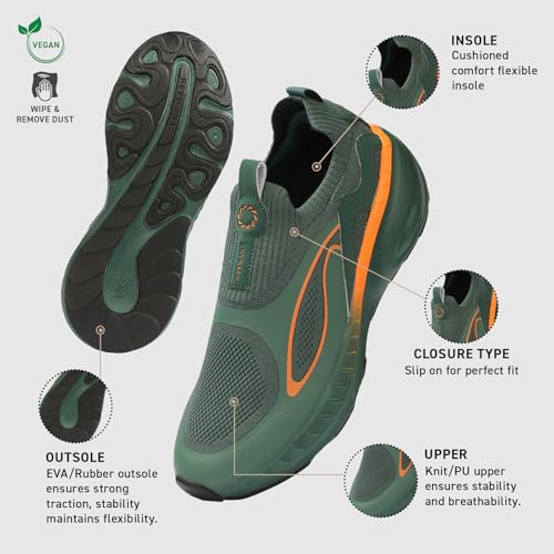 Image of Neeman's Novra Slip On Shoes for Men | Casual Sneakers for Men | Breathable Men's Canvas Shoes Without Laces | Dual Foam Insole & Cushioned Midsole | Stylish Men Shoes