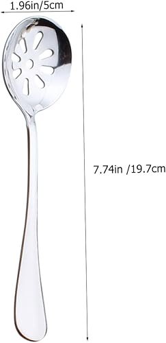 Miniatura 6 de MARMERDO Colador de cuchara colador, colador pequeño, cuchara espumadora, cucharadita ranurada, cucharadita, cuchara, colador para servir, colador