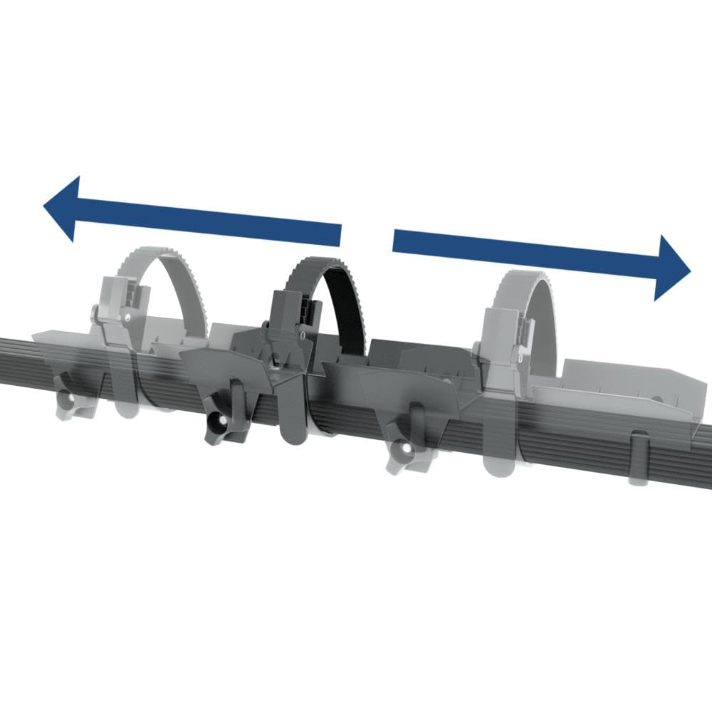Mossa 3X Portabicicletas de Techo, Soporte para Bicicletas para el Techo del Coche con Barra de Acero - BR9515