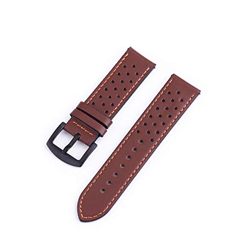 Correa de reloj de piel de becerro de 20 mm elegante para trajes de oficina y reuniones