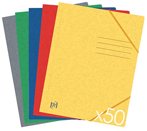 Chemises 3 rabats A4 OXFORD TopFile+ avec fermeture élastique pour sécuriser vos feuilles