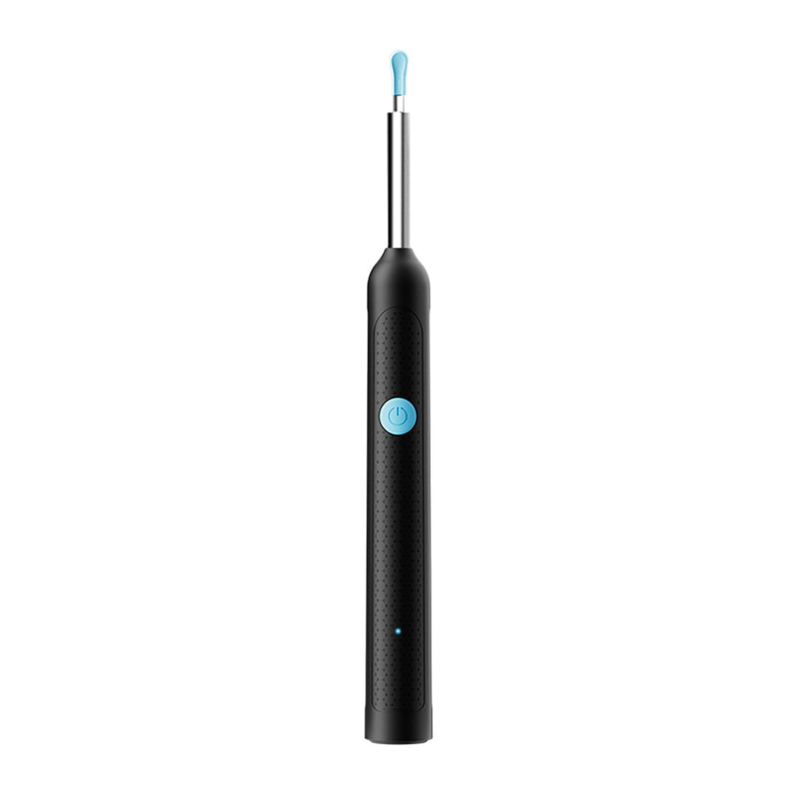Telecamera intelligente HD per la pulizia dell'orecchio, otoscopio digitale wireless con 6 luci LED, obiettivo impermeabile IP67, design ultra leggero da 13 g, punte in silicone, lunga durata della