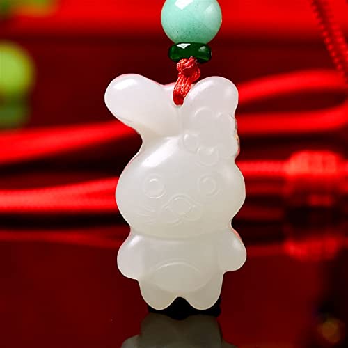 Charme jade chinois naturel contre le stress : collier tigre protecteur