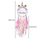 Basumee Kinder Traumfänger Einhorn Dreamcatcher Handgemachter Einhornform Traumfänger fur Kinderzimmer Deko 20x72 cm aus Metallring und Feder…