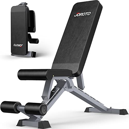 JOROTO Workout Bench Press Adjustable Weight Bench Foldable Exercise Fitness Gym Benches