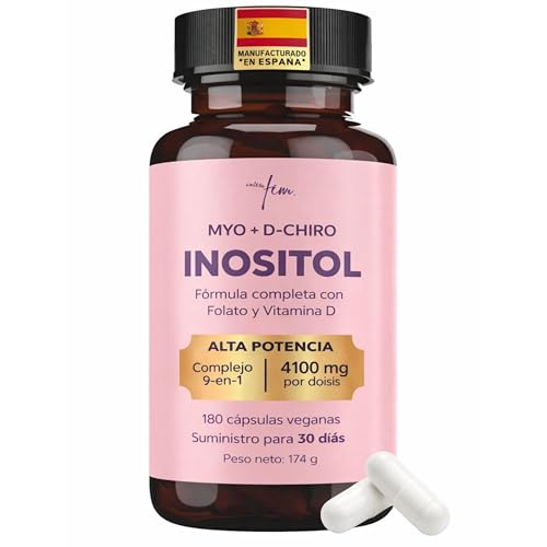 Inositol Myo and D-Chiro PCOS 4100MG – Función Metabólica, Equilibrio Hormonal y Bienestar...