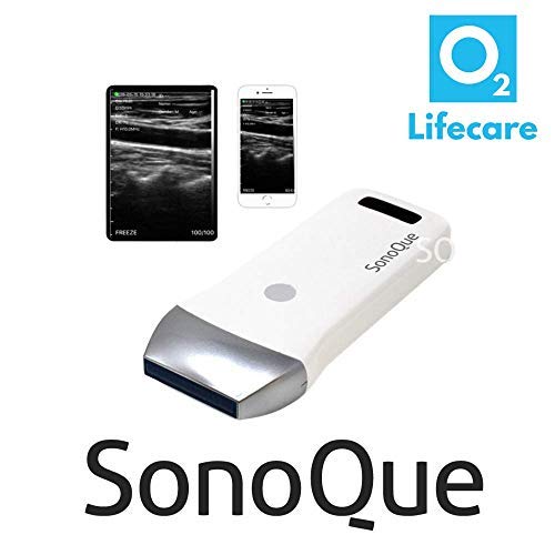 SonoQue o2 Lifecare Wireless Linear Veterinary Ultrasound Scanner Probe (7.5-10MHz) for iOS