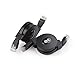 Cable Matters 2-Pack Retractable Ethernet Cable 3ft (Retractable Cat 5e Cable, Cat5e Cord) Supporting 10/100/1000 Mbps Gigabit Ethernet