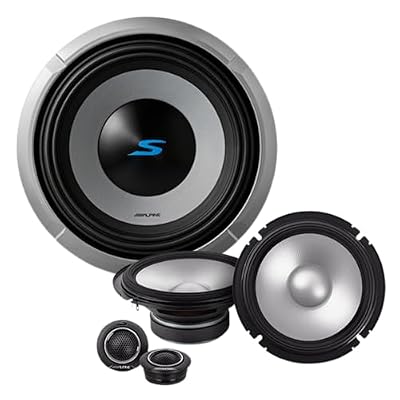 Alpine S2-W10D4 10" Component Subwoofer with S2-S65C 6.5" Component 2-Way Speakers