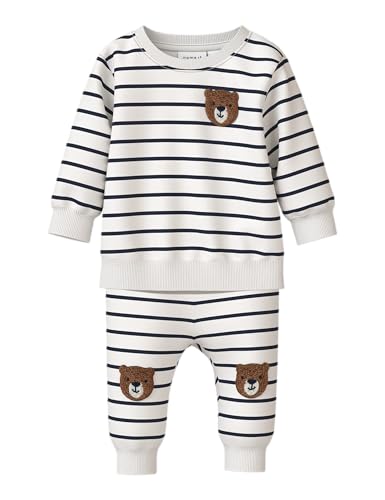 Ensemble bébé sans bouton pression Nbmdaddel Ls Sweat Set habillage rapide