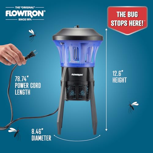 Piège à insectes d'extérieur Flowtron silencieux et résistant aux intempéries