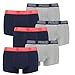 Produktbild PUMA 6 er Pack Short Boxer Boxershorts Men Pant Unterwäsche kurz 100000884, Farbe:006 - Blue/Grey Melange, Bekleidungsgröße:XL