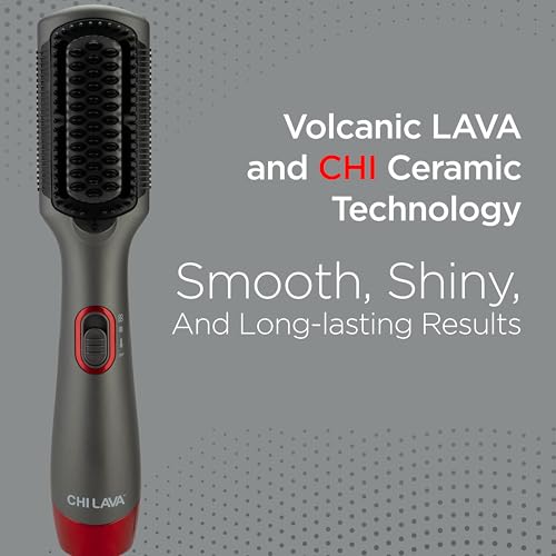 CHI Lava Heated Straightening Brush, 3-in-1 Hair Straightener, Dryer & Smoothing Comb, Reduces Frizz & Increases Shine for Healthy & Easy Styling by CHI - Image 3