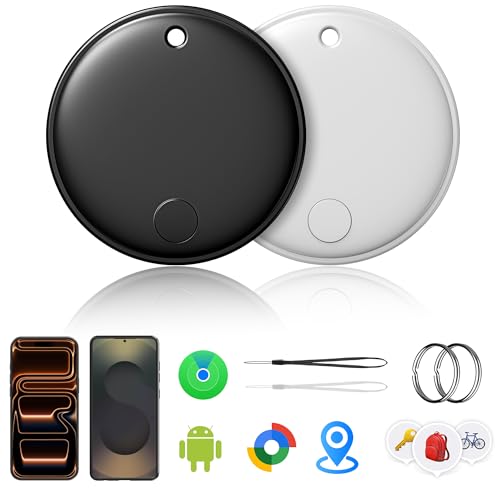 Ya en manzanajugosa.com: Smart Tracker Tag-2 paquetes, funciona con Apple Find My (iOS) y Google Find Hub (Android), buscador de artículos Bluetooth, localizador de artículos, batería reemplazable, para llaves, mochila