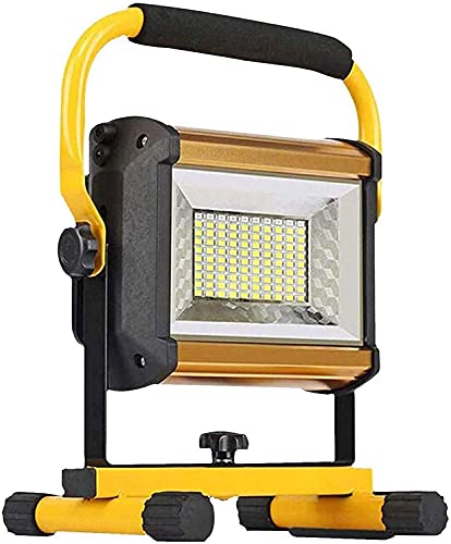 ZTCHSENZT Foco Led Recargable para Exteriores De 100 W | Ip65, Resistente Al Agua, Iluminación De Seguridad para Exteriores, Luz De Trabajo para Jardín, Garaje, Obra De Construcció
