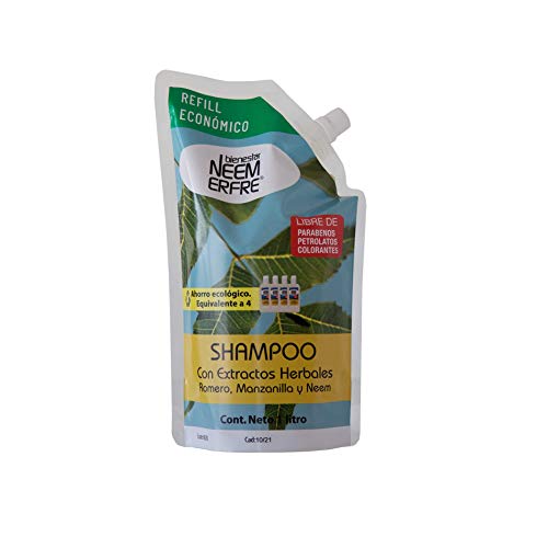 Higiene Bucal Y Dental, Guild Shampoo Natural Herbal Limpieza Profunda de Romero Manzanilla Neem-Vegano Biodegradable-Sin quimicos Parabenos Petrolatos-Para toda la familia bienestar NEEM...